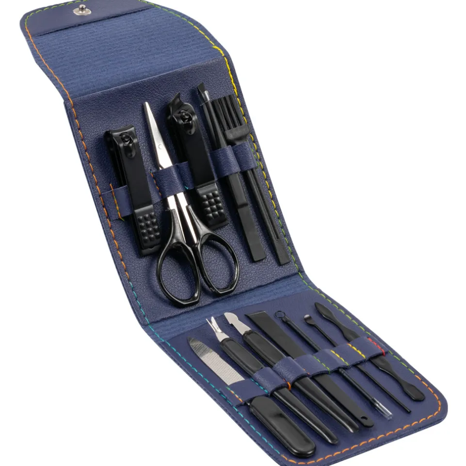 LEANDRO LIDO "Monza" Maniküre Set 13-tlg navy