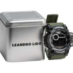 LEANDRO LIDO "Palermo" Unisex Sport Uhr dunkelgrün