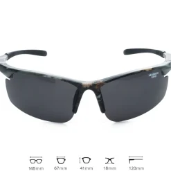 LEANDRO LIDO Power Sport Sonnenbrille camo/schwarz