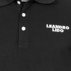 LEANDRO LIDO "Sorrent" Herren Polo-Shirt schwarz