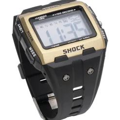 LEANDRO LIDO "Sterpeto" Unisex Sport Uhr gold/schwarz