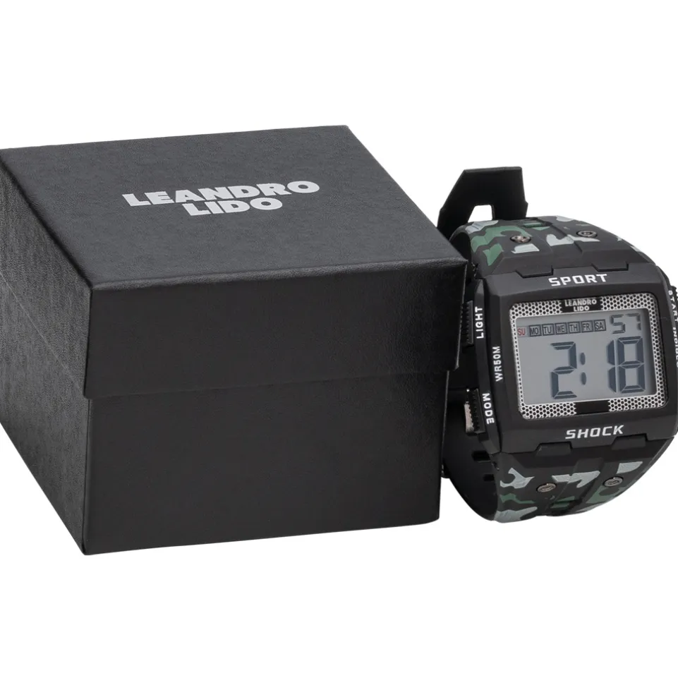 LEANDRO LIDO "Sterpeto" Unisex Sport Uhr camouflage
