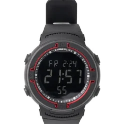 LEANDRO LIDO "Vernazza" Unisex Sport Uhr schwarz/rot