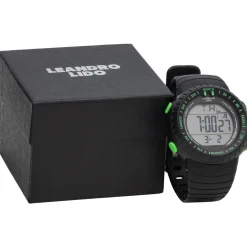 LEANDRO LIDO "Vescia" Unisex Sport Uhr schwarz/grün