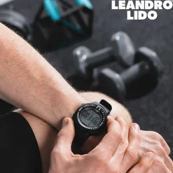 LEANDRO LIDO "Vescia" Unisex Sport Uhr schwarz/grün