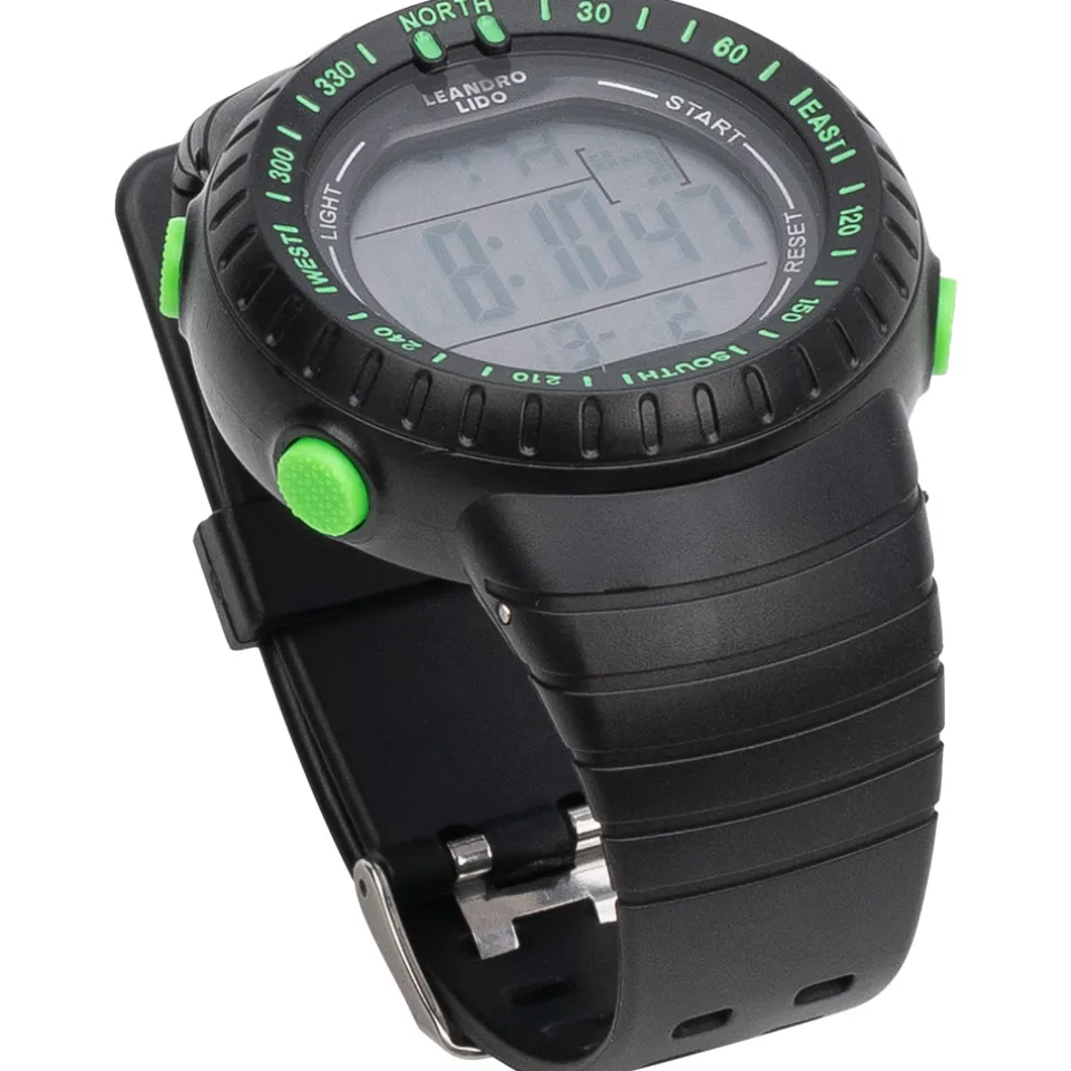 LEANDRO LIDO "Vescia" Unisex Sport Uhr schwarz/grün