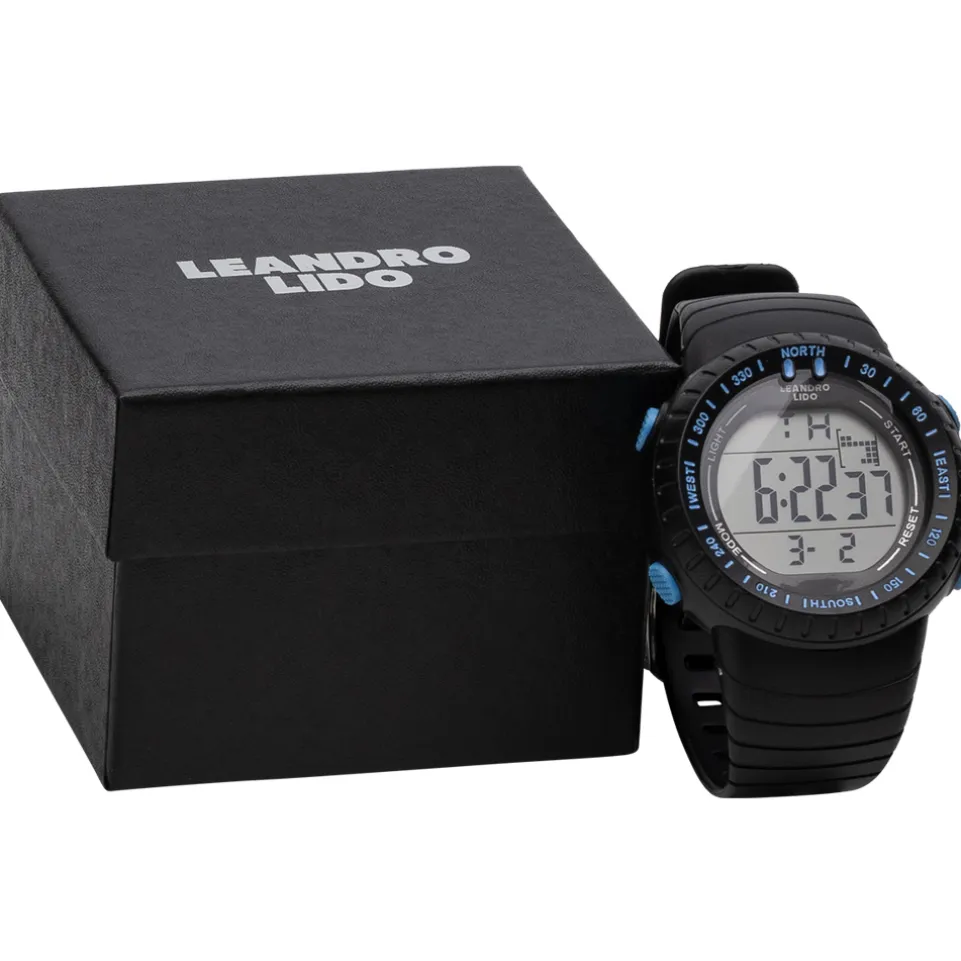 LEANDRO LIDO "Vescia" Unisex Sport Uhr schwarz/blau
