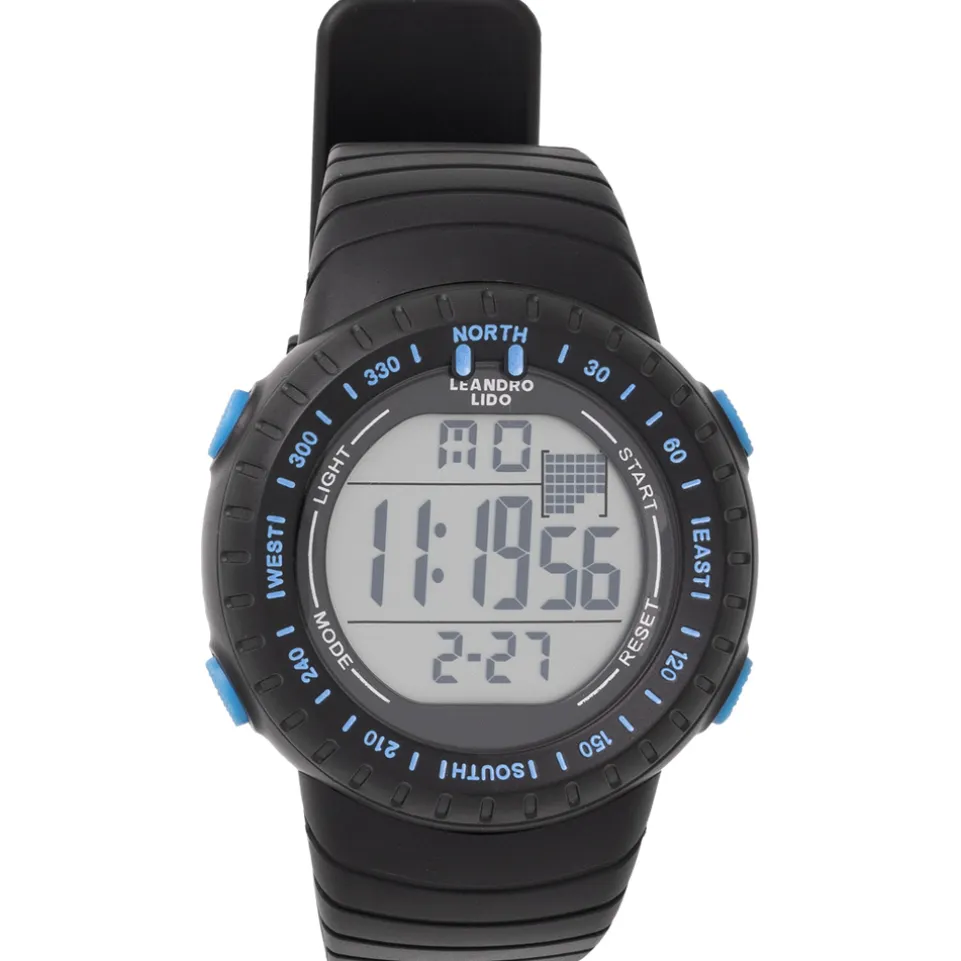 LEANDRO LIDO "Vescia" Unisex Sport Uhr schwarz/blau
