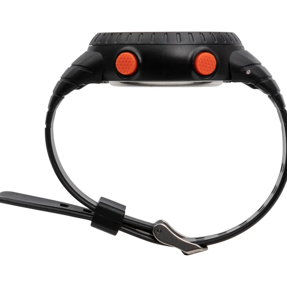 LEANDRO LIDO "Vescia" Unisex Sport Uhr schwarz/orange