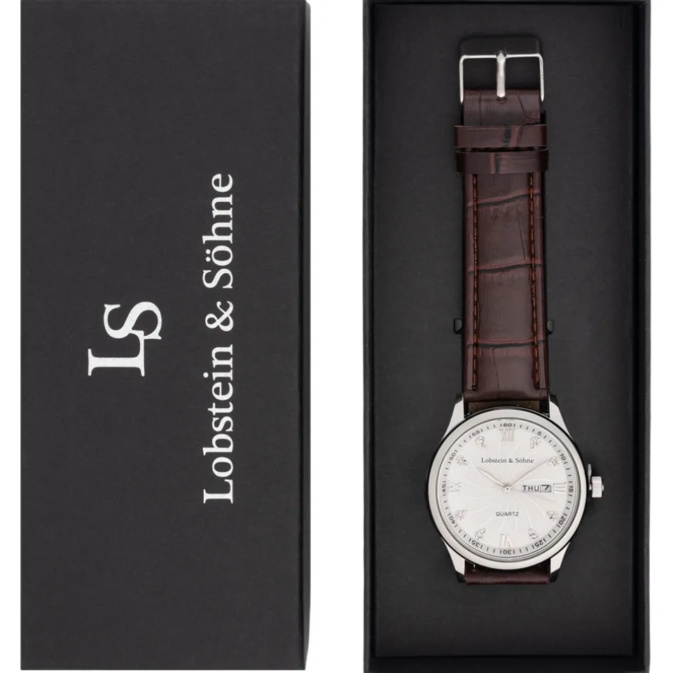 Lobstein & Söhne® "Augustus" Uhr braun