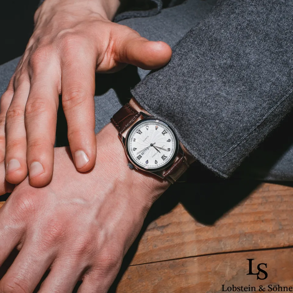 Lobstein & Söhne® "Augustus" Uhr braun