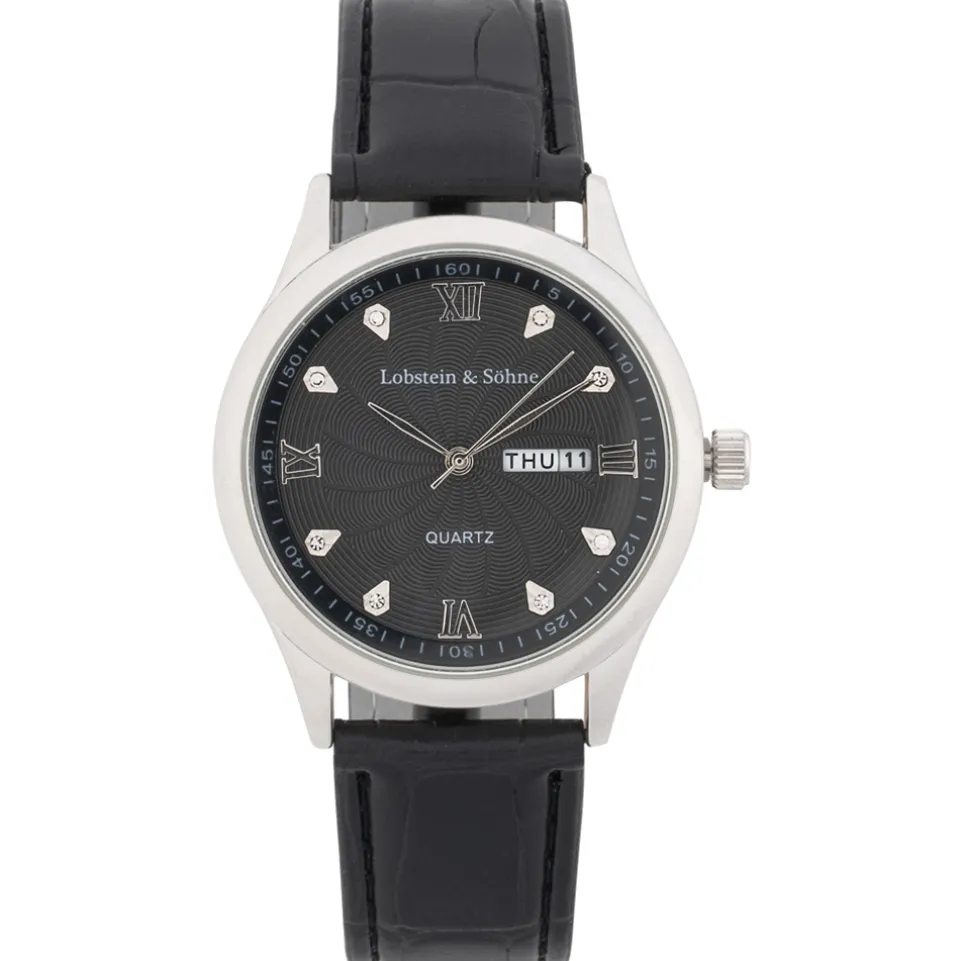 Lobstein & Söhne® "Augustus" Uhr schwarz