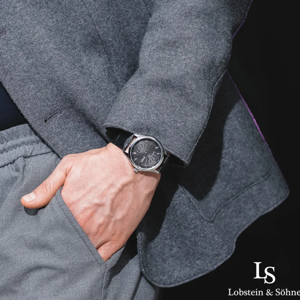 Lobstein & Söhne® "Augustus" Uhr schwarz