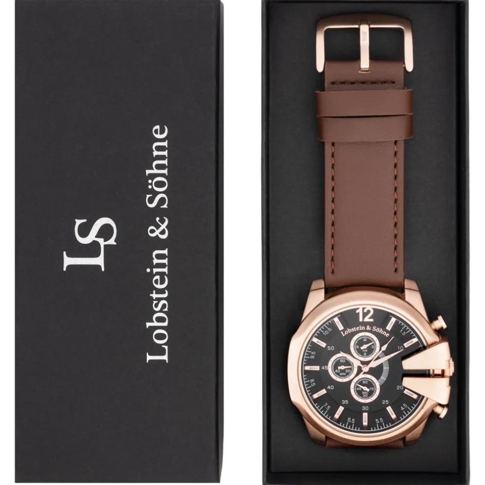 Lobstein & Söhne® "Fridolin" Uhr braun