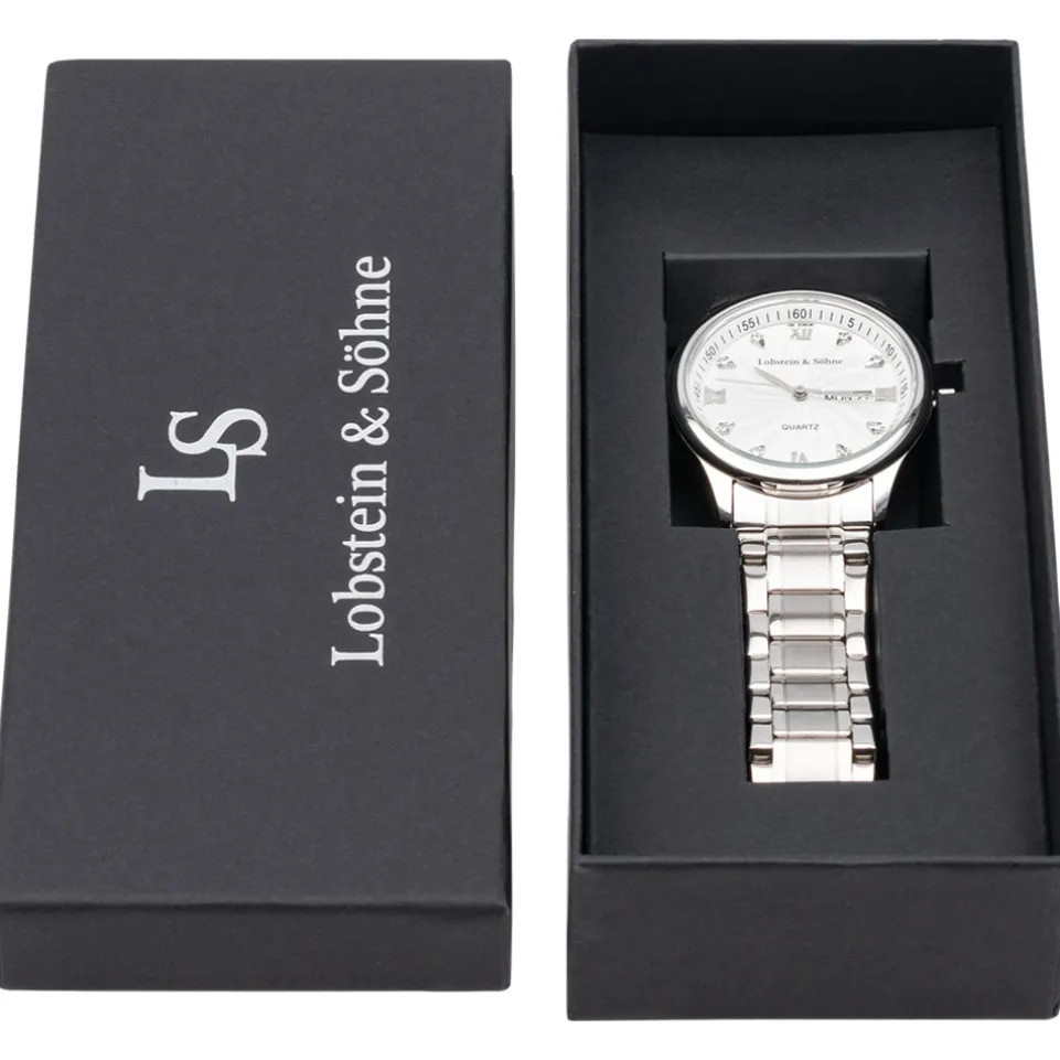 Lobstein & Söhne® "Leopold" Uhr silber/weiß