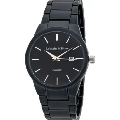 Lobstein & Söhne® "Oskar" Uhr schwarz