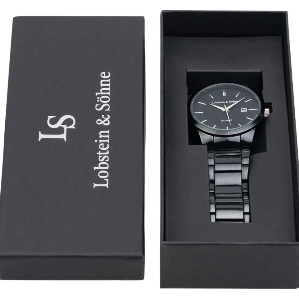 Lobstein & Söhne® "Oskar" Uhr schwarz