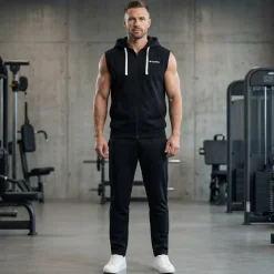 Lotto Bodywarmer Herren Kapuzen Sweatweste MBWX10003NET-R04