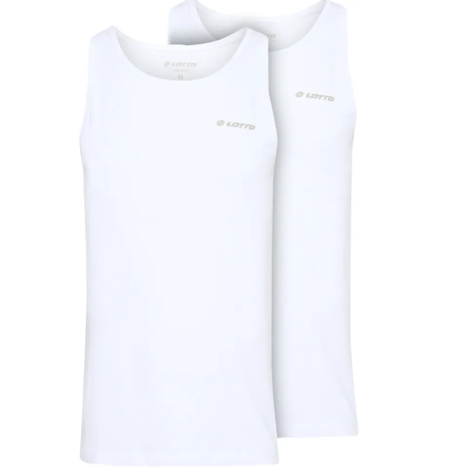Lotto Herren Unterhemden Tank Top 2er-Pack weiß 39511118