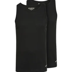 Lotto Herren Unterhemden Tank Top 2er-Pack schwarz 39510718
