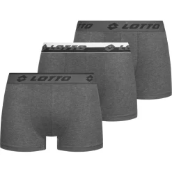 Lotto Retro Herren Boxershorts 3er-Pack grau MBXX1002NET-GREY
