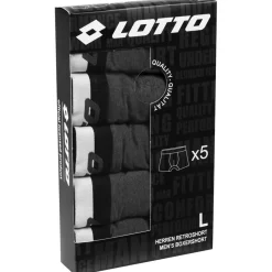 Lotto Retro Herren Boxershorts 5er-Pack anthrazit MBXY10001REW-ANTRA