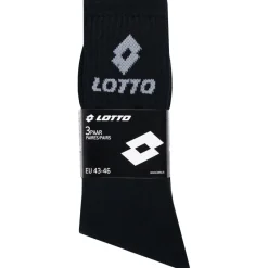 Lotto Sportsocken Unisex 3 Paar schwarz MSKZ10029-Black