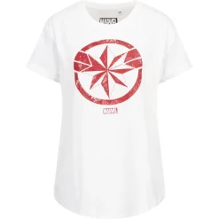 Marvel Endgame Captain Marvel Damen T-Shirt FBLTS422WHT