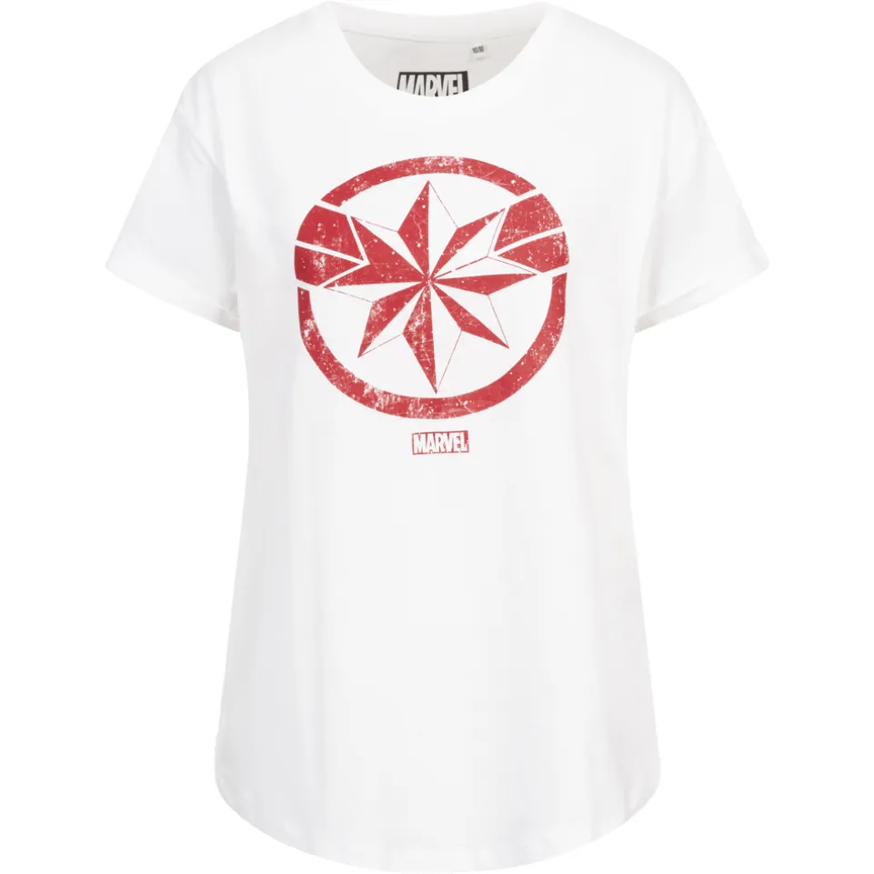 Marvel Endgame Captain Marvel Damen T-Shirt FBLTS422WHT