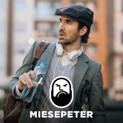 MIESEPETER "Mill-Wall" Schiebermütze grau