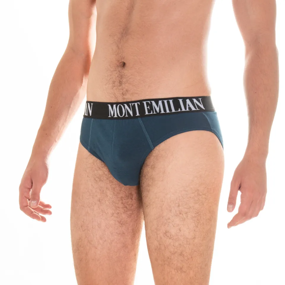 MONT EMILIAN "Avignon" Herren Slip 3er-Pack navy