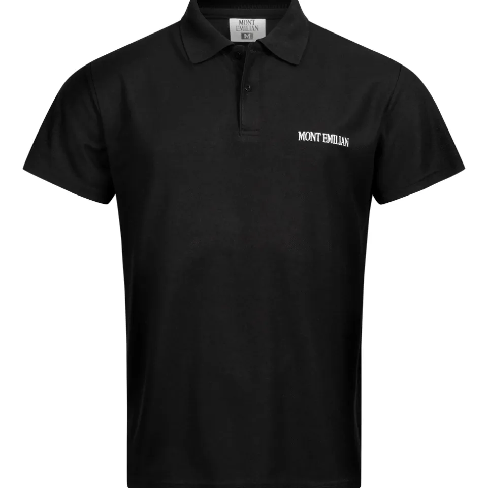 MONT EMILIAN "Caen" Herren Basic Polo-Shirt schwarz