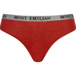 MONT EMILIAN "Colmar" Damen Tanga 8er-Pack rot