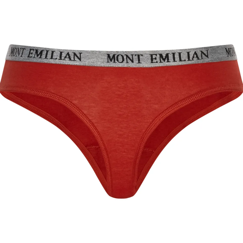 MONT EMILIAN "Colmar" Damen Tanga 8er-Pack rot