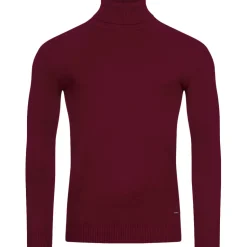 MONT EMILIAN "Le Mans" Herren Rollkragenpullover weinrot