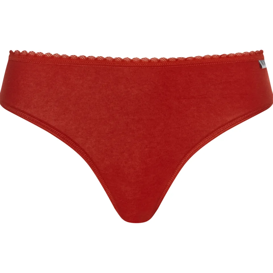 MONT EMILIAN "Nimes" Damen Tanga 6er-Pack rot