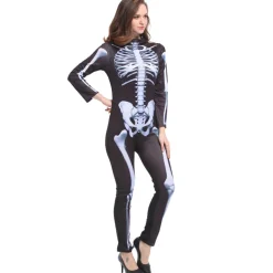 Mrs. Skeleton Jumpsuit Damen Kostüm MIESEPETER®
