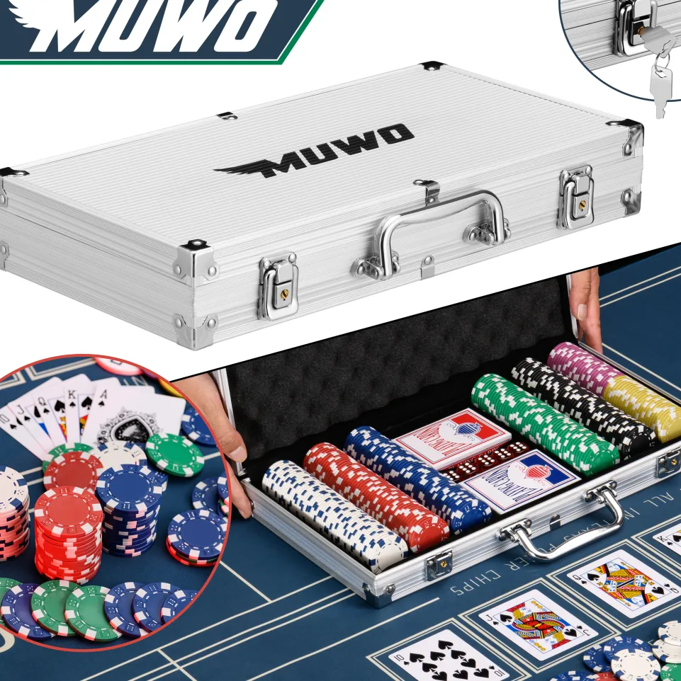 MUWO "All In" Pokerkoffer-Set mit 300 Chips