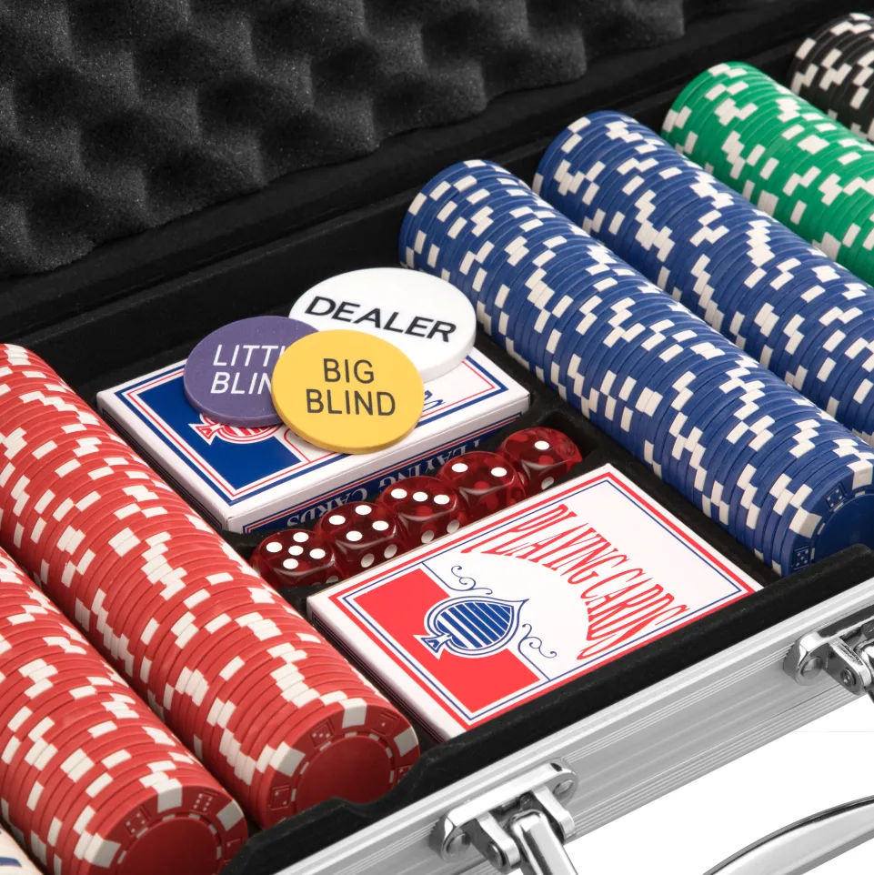 MUWO "All In" Pokerkoffer-Set mit 500 Chips