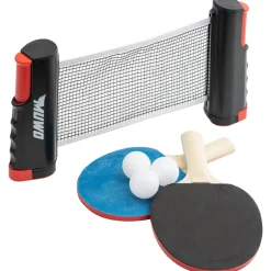 MUWO 2er-Set Tischtennis Schläger mit Netz und 3 Bällen