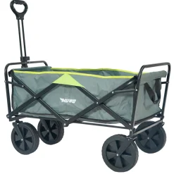 MUWO faltbarer Bollerwagen 100 L, max. 110 kg grün