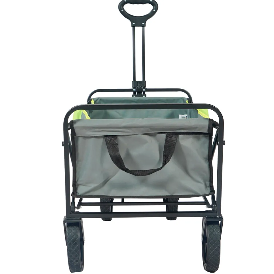 MUWO faltbarer Bollerwagen 100 L, max. 110 kg grün