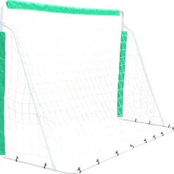 MUWO Fußballtor aus Stahl 240 x 150 cm grün/weiß
