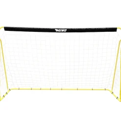MUWO Fußballtor aus Stahl 240 x 150 cm schwarz/gelb