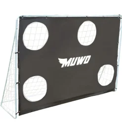 MUWO Fußballtor mit Torwand 217 x 153 cm
