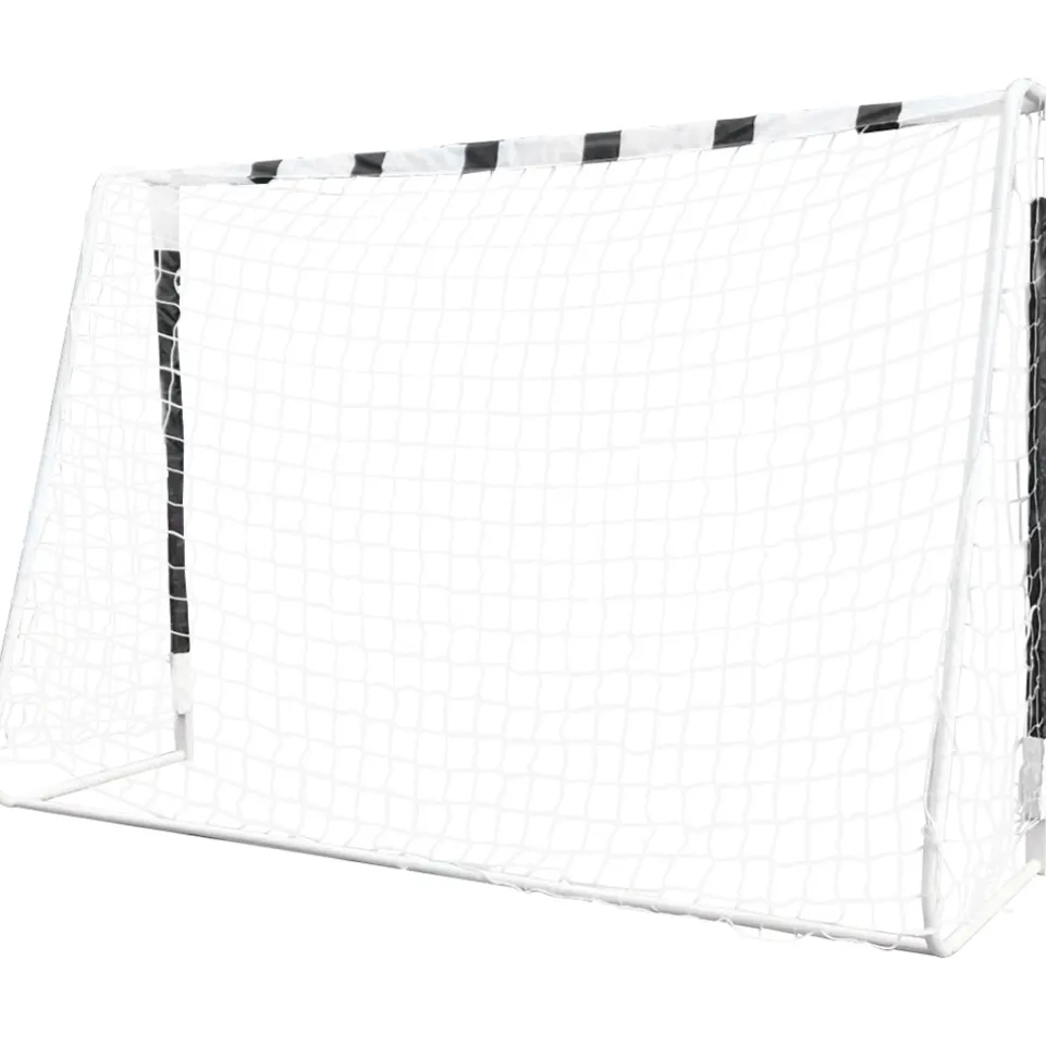 MUWO großes Fußballtor aus Stahl 3 x 2 m schwarz/weiß