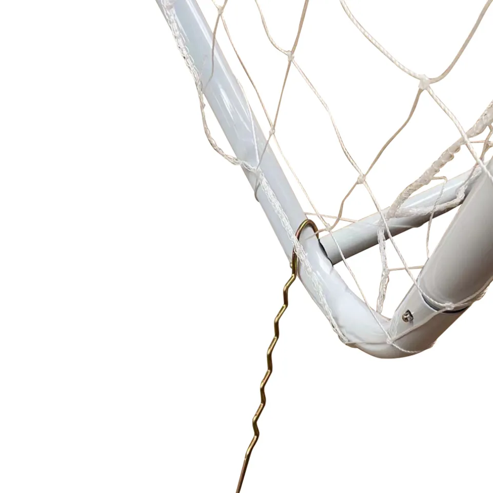 MUWO großes Fußballtor aus Stahl 3 x 2 m schwarz/weiß