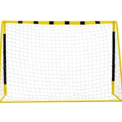MUWO großes Fußballtor aus Stahl 3 x 2 m schwarz/gelb