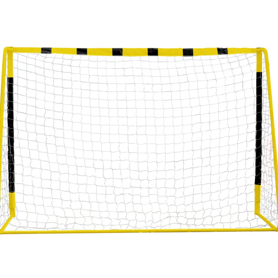 MUWO großes Fußballtor aus Stahl 3 x 2 m schwarz/gelb