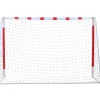 MUWO großes Fußballtor aus Stahl 3 x 2 m rot/weiß